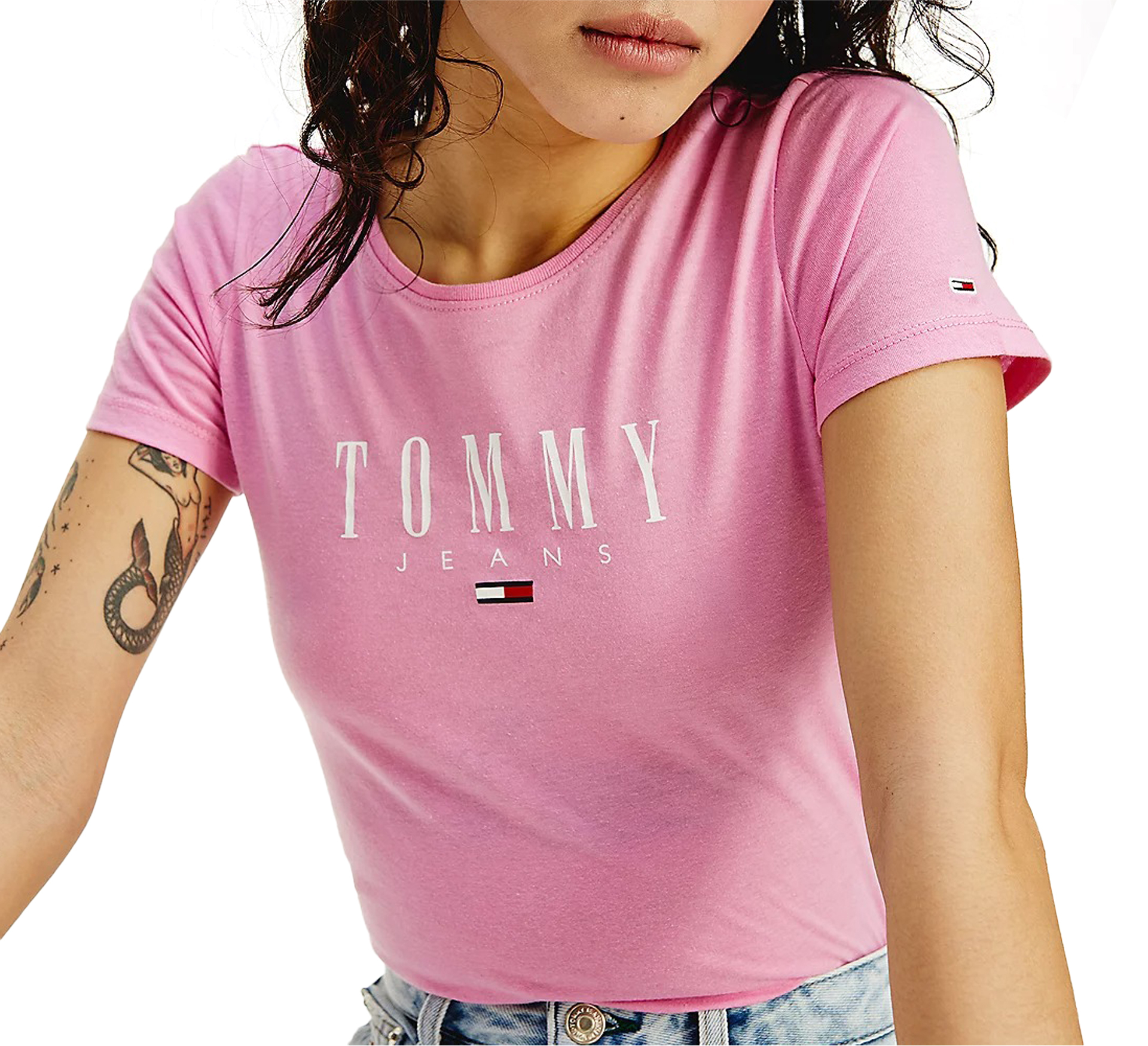 Alle Tommy Hilfiger Tommy Hilfiger Essential Skinny Logo Shirt te op Sneakerplaats